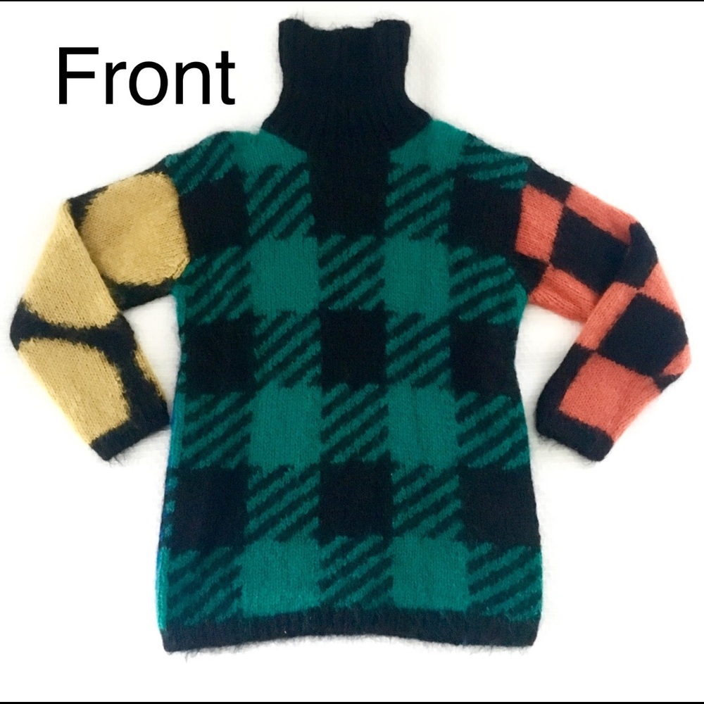 Funky women's vintage mohair sweater sz. Small